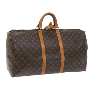 LOUIS VUITTON Monogram Keepall 55 Boston Bag M41424 LV Auth 55348