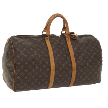 LOUIS VUITTON Monogram Keepall 55 Boston Bag M41424 LV Auth 55349