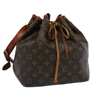 LOUIS VUITTON Monogram Petit Noe Shoulder Bag M42226 LV Auth 55366