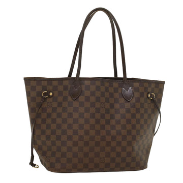 LOUIS VUITTON Damier Ebene Neverfull MM Tote Bag N51105 LV Auth 55380