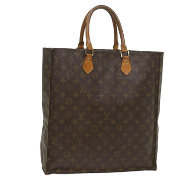 LOUIS VUITTON Monogram Sac Plat Hand Bag M51140 LV Auth 55557