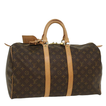 LOUIS VUITTON Monogram Keepall 45 Boston Bag M41428 LV Auth 55577