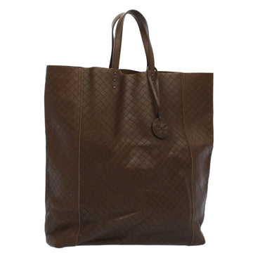 BOTTEGA VENETA Hand Bag Leather Brown Auth 55654