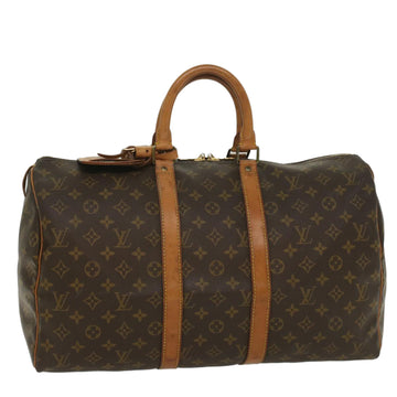 LOUIS VUITTON Monogram Keepall 45 Boston Bag M41428 LV Auth 55971