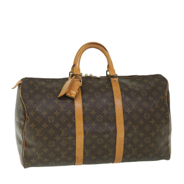 LOUIS VUITTON Monogram Keepall 55 Boston Bag M41424 LV Auth 55980