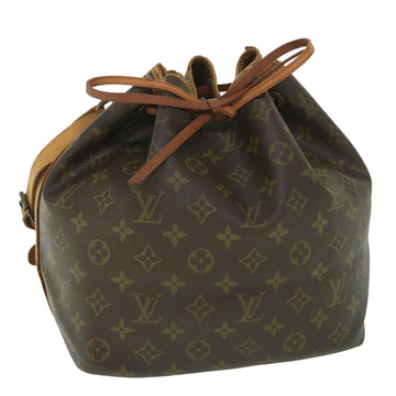 LOUIS VUITTON Monogram Petit Noe Shoulder Bag M42226 LV Auth 56020