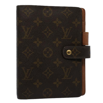 LOUIS VUITTON Monogram Agenda MM Day Planner Cover R20105 LV Auth 56170