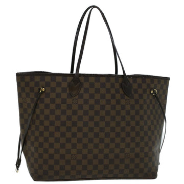 LOUIS VUITTON Damier Ebene Neverfull GM Tote Bag N51106 LV Auth 56225