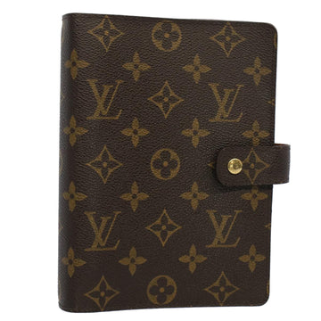 LOUIS VUITTON Monogram Agenda MM Day Planner Cover R20105 LV Auth 56424