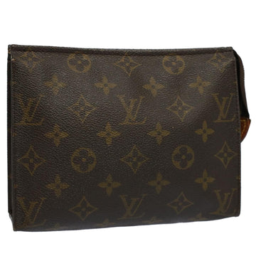 LOUIS VUITTON Monogram Poche Toilette 19 Pouch M47544 LV Auth 56427