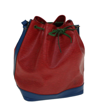 LOUIS VUITTON Epi Trico Color Noe Shoulder Bag Red Blue Green M44084 Auth 56552