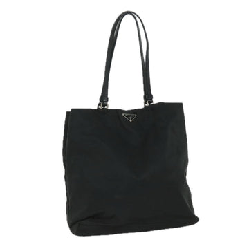 PRADA Tote Bag Nylon Black Auth 56561