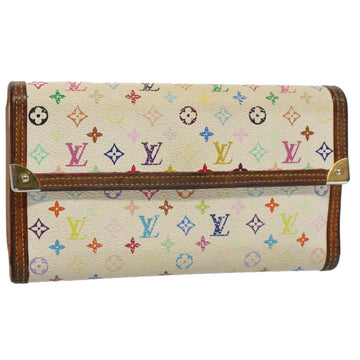 LOUIS VUITTON Multicolor Porte Tresor International Wallet M92659 LV Auth 56611