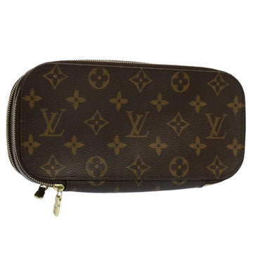 LOUIS VUITTON Monogram Trousse Brush GM Cosmetic Pouch M47505 LV Auth 56915