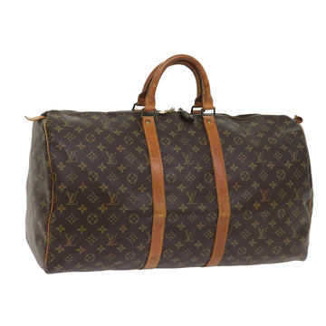 LOUIS VUITTON Monogram Keepall 55 Boston Bag M41424 LV Auth 56987