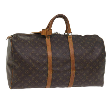 LOUIS VUITTON Monogram Keepall 55 Boston Bag M41424 LV Auth 57000