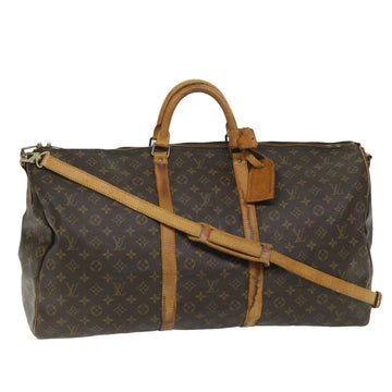 LOUIS VUITTON Monogram Keepall Bandouliere 60 Boston Bag M41412 LV Auth 57002