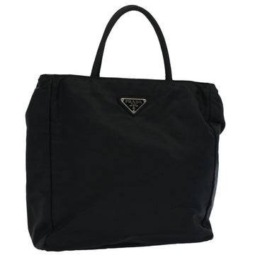 PRADA Hand Bag Nylon Black Auth 57385