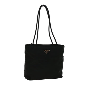 PRADA Shoulder Bag Nylon Black Auth 57393