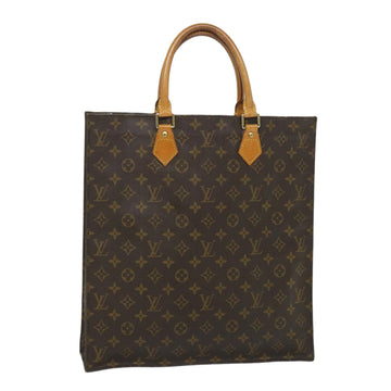 LOUIS VUITTON Monogram Sac Plat Hand Bag M51140 LV Auth 57418