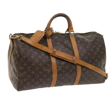 LOUIS VUITTON Monogram Keepall Bandouliere 50 Boston Bag M41416 LV Auth 57527