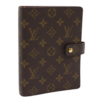 LOUIS VUITTON Monogram Agenda MM Day Planner Cover R20105 LV Auth 57608