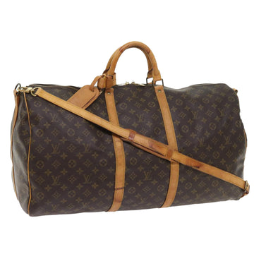 LOUIS VUITTON Monogram Keepall Bandouliere 60 Boston Bag M41412 LV Auth 57719