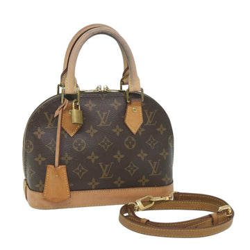 LOUIS VUITTON Monogram Alma BB Hand Bag 2way M53152 LV Auth 57844