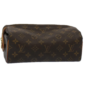 LOUIS VUITTON Monogram Trousse Patte Pression Cosmetic Pouch M47636 Auth 57936