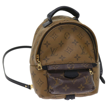 LOUIS VUITTON Monogram Reverse Palm Springs MINI Backpack M44872 LV Auth 57943