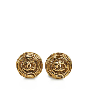 CHANEL CC Clip-on Earrings Costume Earrings