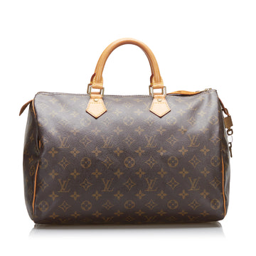 Louis Vuitton Monogram Speedy 35 Boston Bag