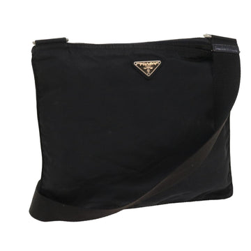 PRADA Shoulder Bag Nylon Black Auth 58078