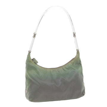 PRADA Shoulder Bag Nylon Green Auth 58107