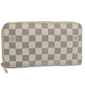 LOUIS VUITTON Damier Azur Zippy Organizer Long Wallet N60012 LV Auth 58172