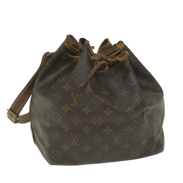 LOUIS VUITTON Monogram Petit Noe Shoulder Bag M42226 LV Auth 58431