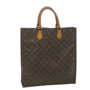 LOUIS VUITTON Monogram Sac Plat Hand Bag M51140 LV Auth 58728