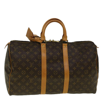 LOUIS VUITTON Monogram Keepall 45 Boston Bag M41428 LV Auth 59044