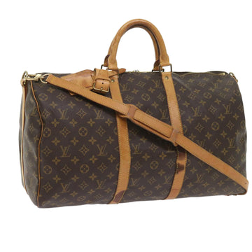 LOUIS VUITTON Monogram Keepall Bandouliere 50 Boston Bag M41416 LV Auth 59198