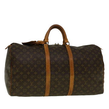 LOUIS VUITTON Monogram Keepall 55 Boston Bag M41424 LV Auth 59203