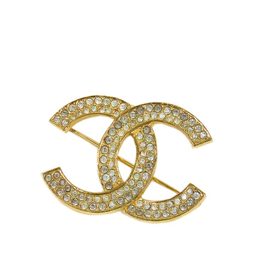 CHANEL CC Rhinestone Brooch Costume Brooch