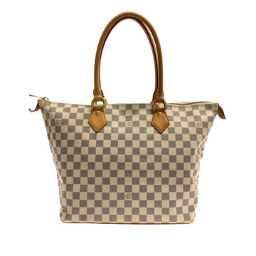 LOUIS VUITTON Damier Azur Saleya MM Tote Bag