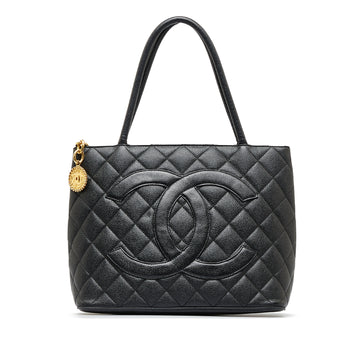 CHANEL Caviar Medallion Tote Bag