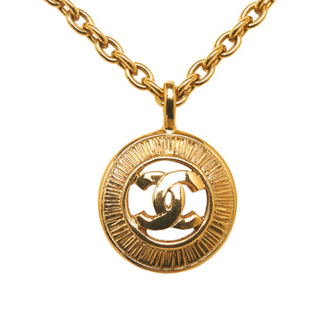 CHANEL CC Pendant Necklace Costume Necklace