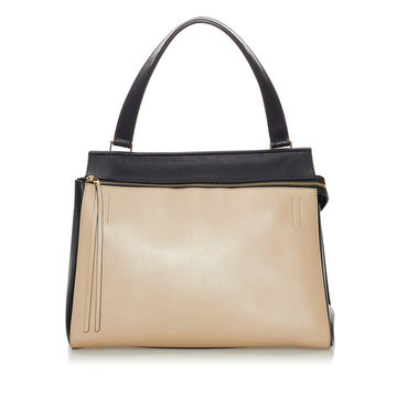 Celine Medium Edge Bicolor Leather Handbag