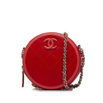 CHANEL Color Pop CC Round Crossbody Bag