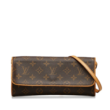 LOUIS VUITTON Monogram Pochette Twin GM Crossbody Bag