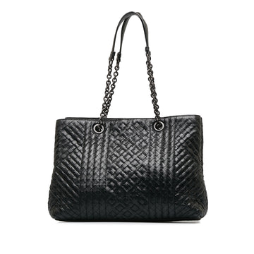 BOTTEGA VENETA Medium Intrecciato Stitched Double Chain Tote Tote Bag