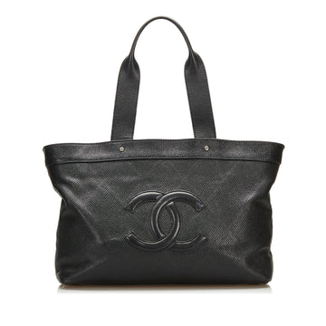 Chanel CC Perforated Tote Tote Bag