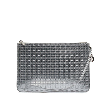 DIOR Micro Cannage Zip Pouch Clutch Bag